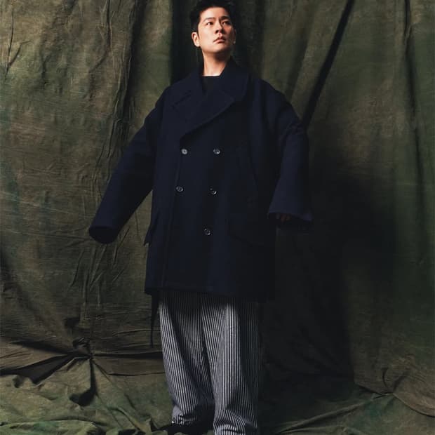 헤드메이너x커스텀멜로우 피코트 M 100사이즈