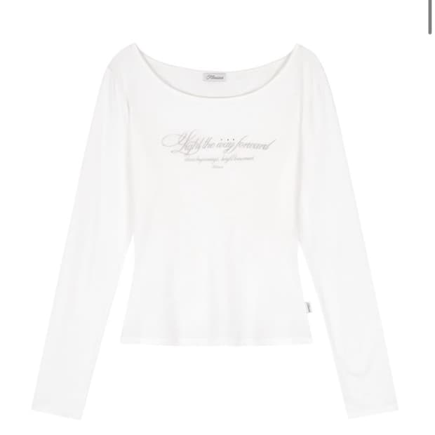 (미개봉)클리시어 클린 클럽 레터 탑 화이트