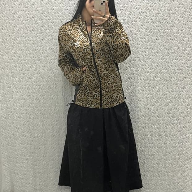 아디다스 레오파드 호피 리버시블 바람막이 집업 95 C06459