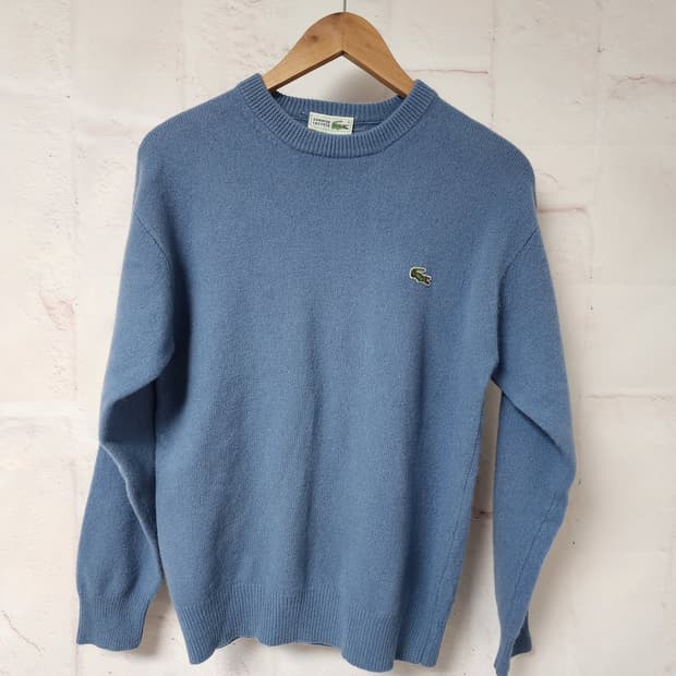 라코스테 블루 니트 스웨터
