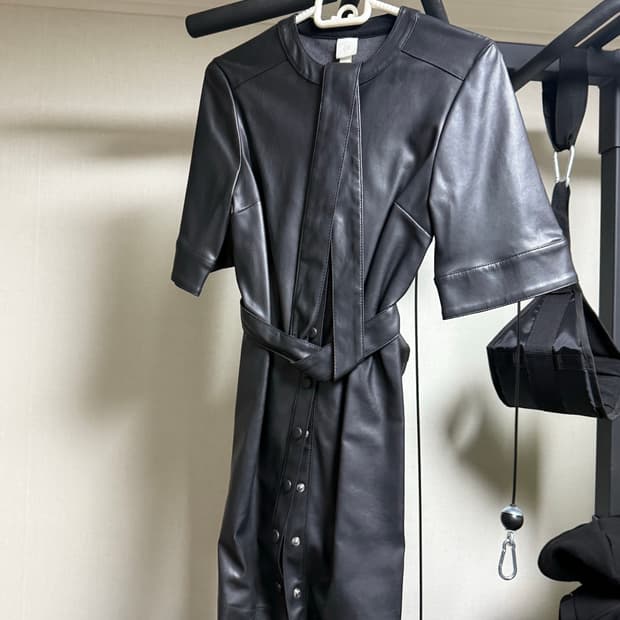 ZARA 가죽 레더 원피스 
