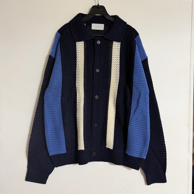 새상품 남자 니트 가디건 (네이비)