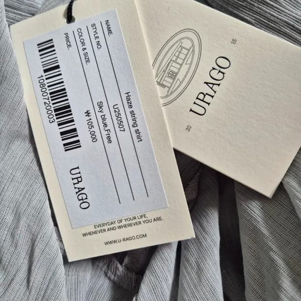 (새상품) 유라고 HAZE 스트링 셔츠