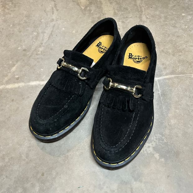 270) 닥터마틴 스웨이드 스나플 로퍼 블랙