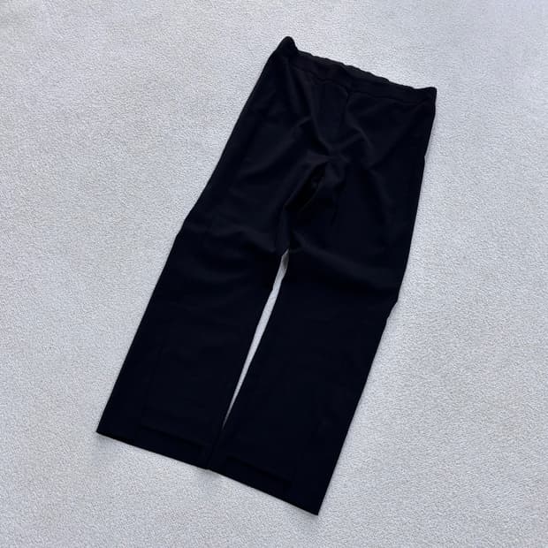 44 베네통 여성 블랙 와이드 슬랙스 0420E