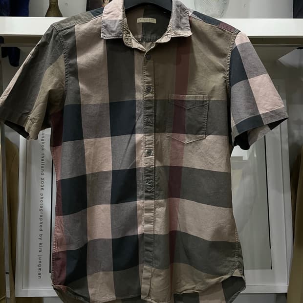 버버리/브릿.브라운체크남방(95)