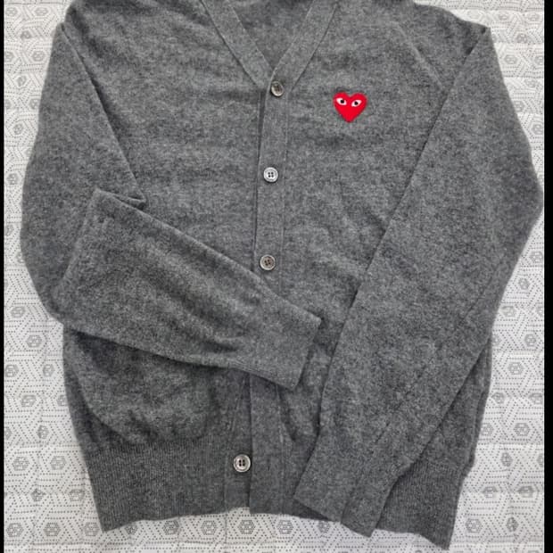 꼼데가르송 플레이 가디건 회색 ~77