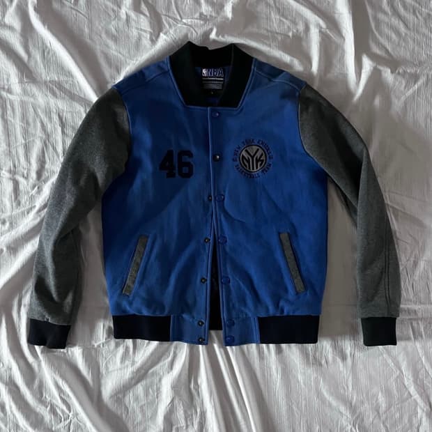 NBA 뉴욕 닉스 스타디움 바시티 자켓 