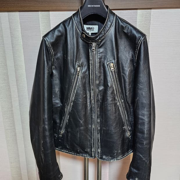 MM6 메종 마르지엘라 5zip 라이더 자켓