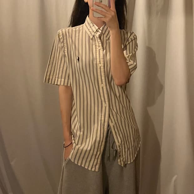 폴로랄프로렌 스트라이프 반팔셔츠