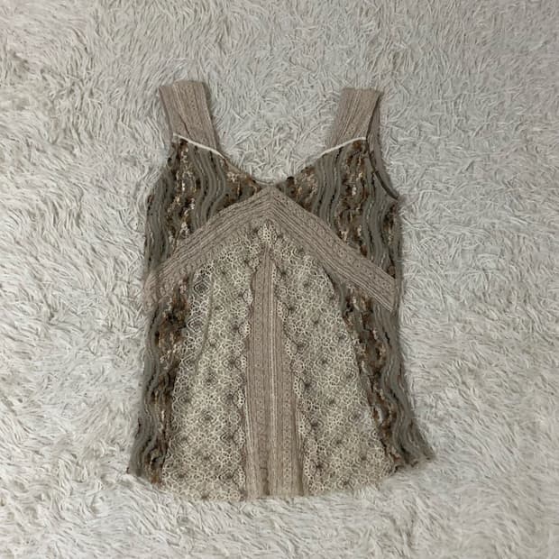 빈티지 시스루 나시