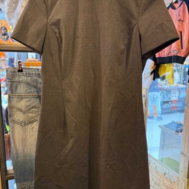 띠어리 그레이 반팔 원피스