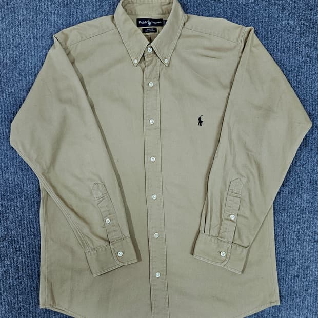 랄프로렌 베이지 옥스포드 셔츠 브레이크핏(급처)