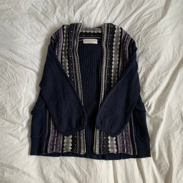 에스닉 숄 가디건