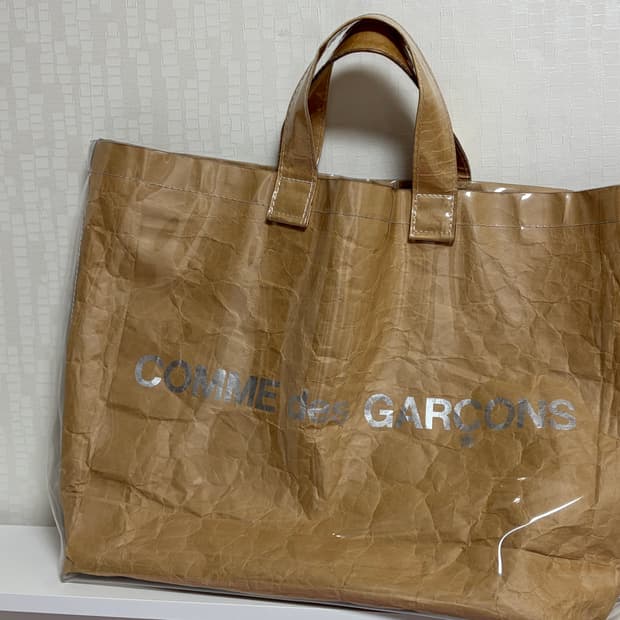꼼데가르송 PVC 페이퍼 토트백 정품