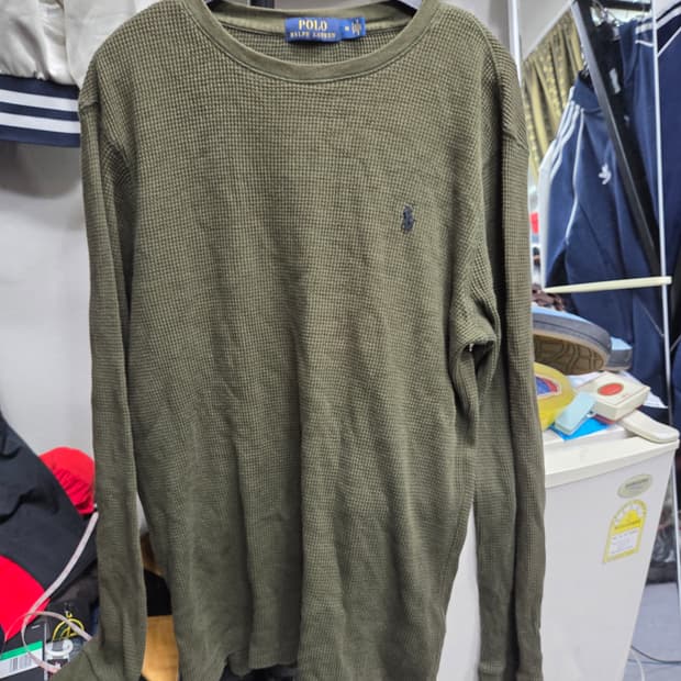 폴로  랄프로렌   와플   롱슬리브   긴팔