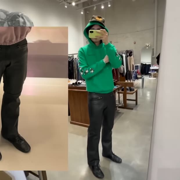 찬스클로딩 더긱스 레더 바이커팬츠