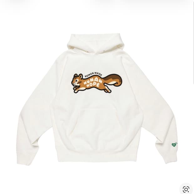 휴먼 메이드 휴먼 호프 헤비웨이트 후드 화이트 S