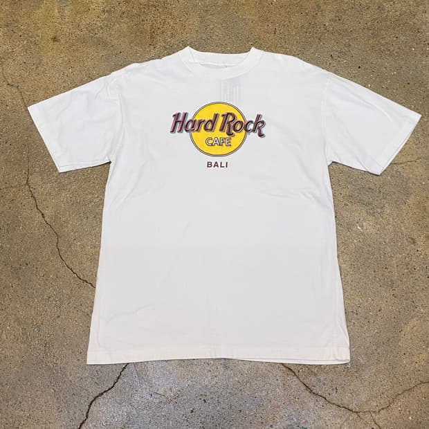 미국 빈티지 하드락카페 발리 투어티 락티셔츠 반팔티
