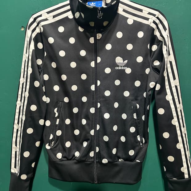 아디다스 땡땡이 트랙탑져지 90