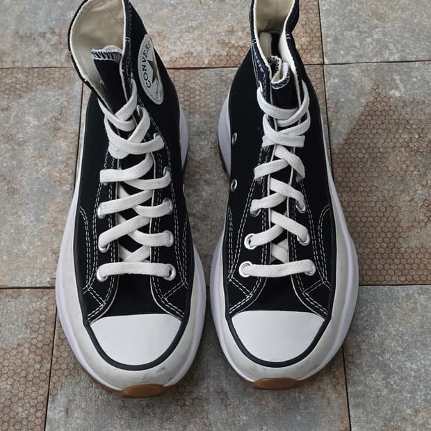 (225)컨버스 런스타 하이크 하이 검흰 