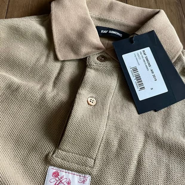라프 시몬스 19AW 롱슬리브 폴로