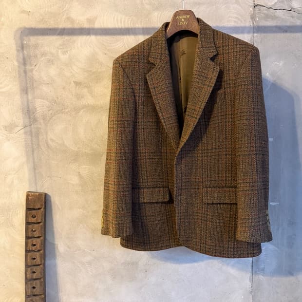 버버리 웰메이드 트위드 자켓 남성100