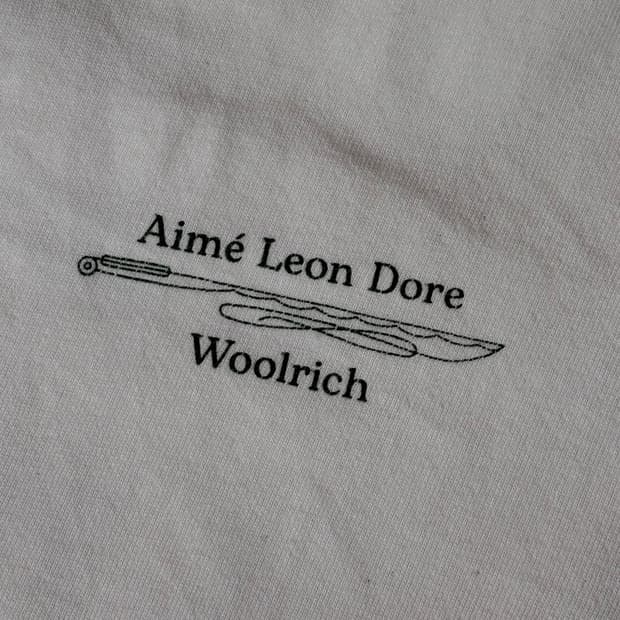 Aime leon dore X Woolrich 콜라보 티셔츠 