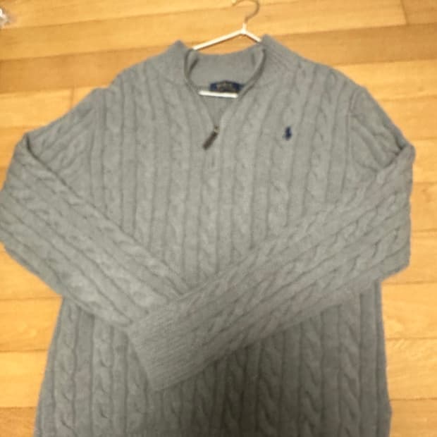 폴로 랄프로렌 반집업니트 xl 팝니다