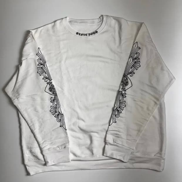 크롬하츠 러브유 크루넥 플로랄맨투맨