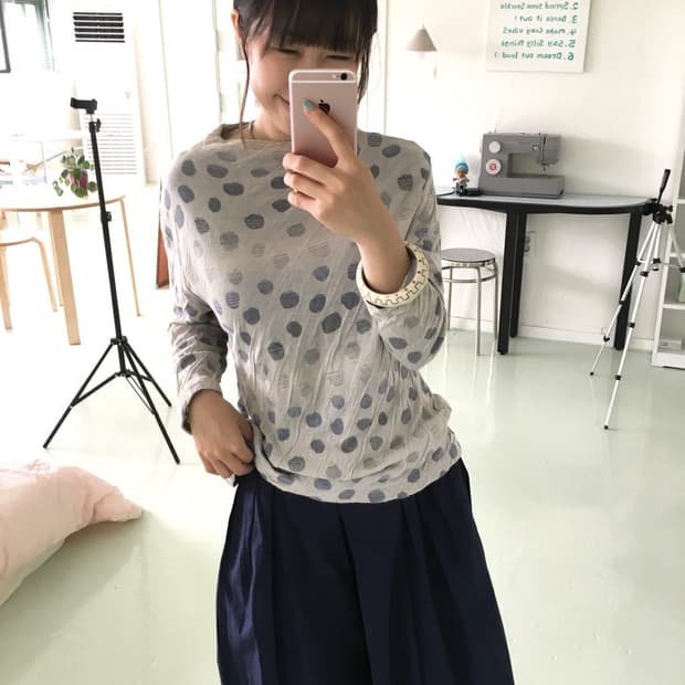 Japanese Vintage Dot Top