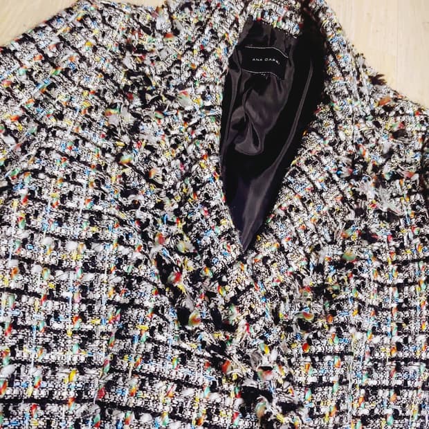 멀티컬러 트위드 재킷 77 