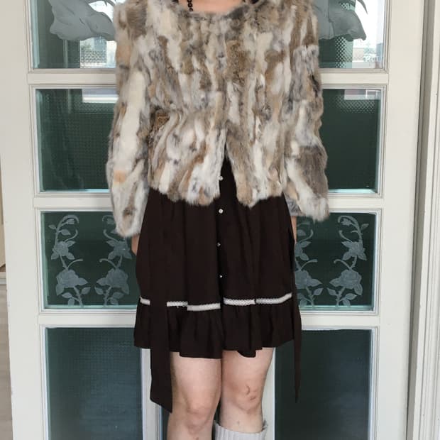 Rabbit fur jacket
