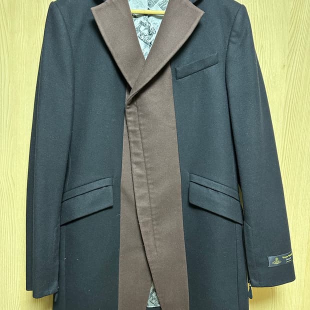 비비안웨스트우드 맨 13aw 울 지퍼 코트 50