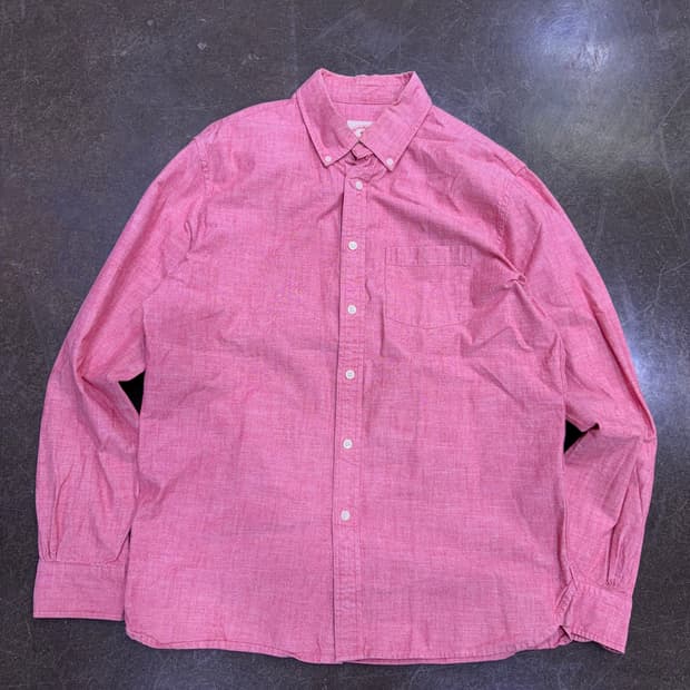 브룩스브라더스 캐쥬얼 코튼 면 버튼다운 원포켓 셔츠 남방 L