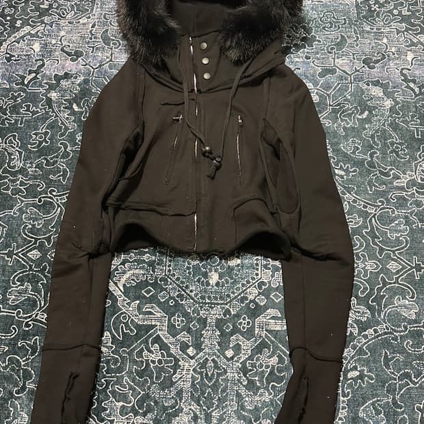 Vintage fur short jacket