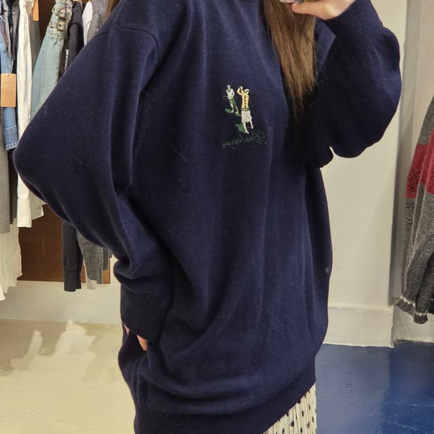 1990s Burberrys 버버리 스코틀랜드 골프맨 니트