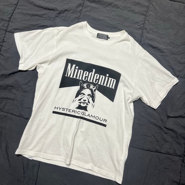 히스테릭글래머 x 마인데님 로고 반팔티 M