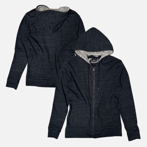 NOTA BENE navy melange hood zip-up