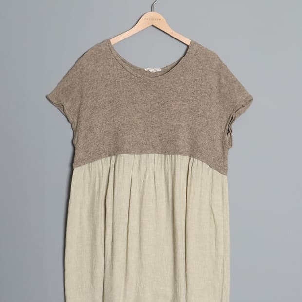 Samansa Mos2 Knit/Linen One-Piece