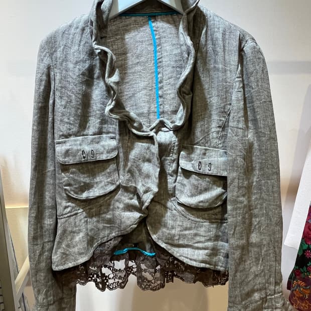 일본 린넨헤링본 자켓