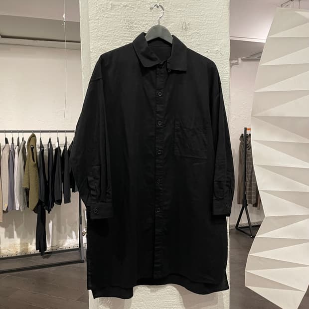 요지야마모토 오버사이즈 롱셔츠