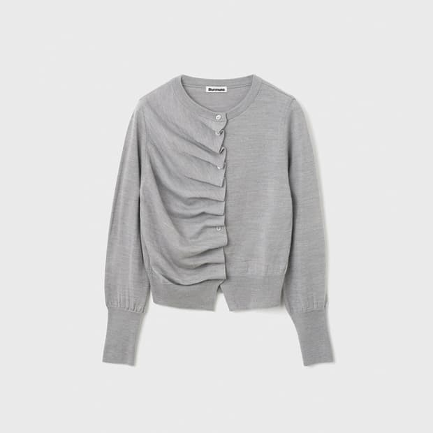 버뮬라 오블리크 니트 가디건