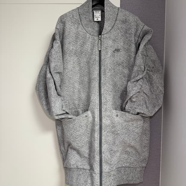 나이키 택트팩 오버 핏 롱 후리스집업