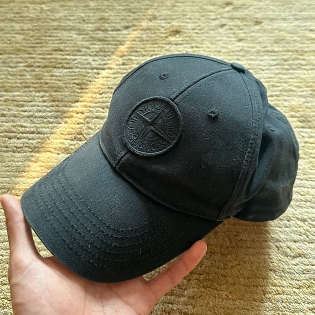 스톤아일랜드 캡 모자 블랙