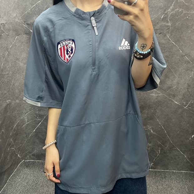 아디다스 반팔 아노락 s362