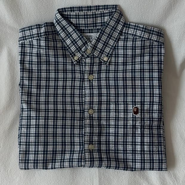 [베이프]A BATHING APE CHECK SHIRT