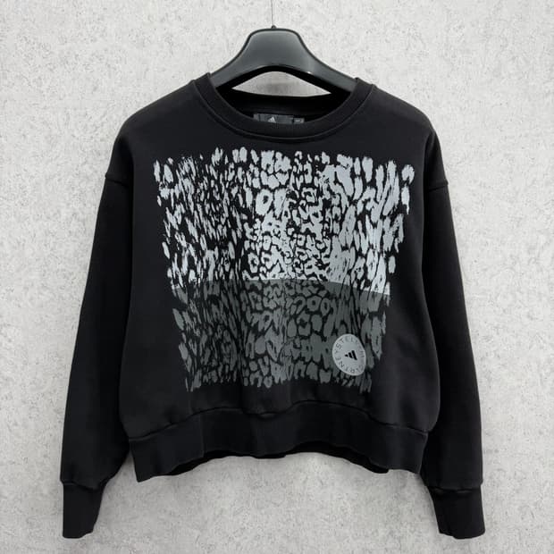 85 아디다스 여자 오버핏 숏 맨투맨