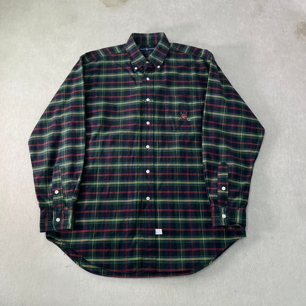 105 폴로랄프로렌 방패로고 빈티지 체크 셔츠