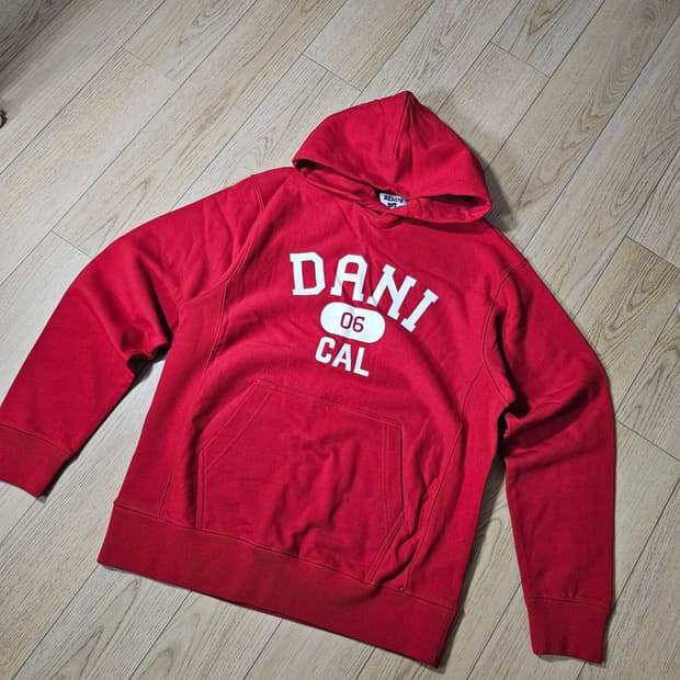 bends 리버스위브 후드 레드/m